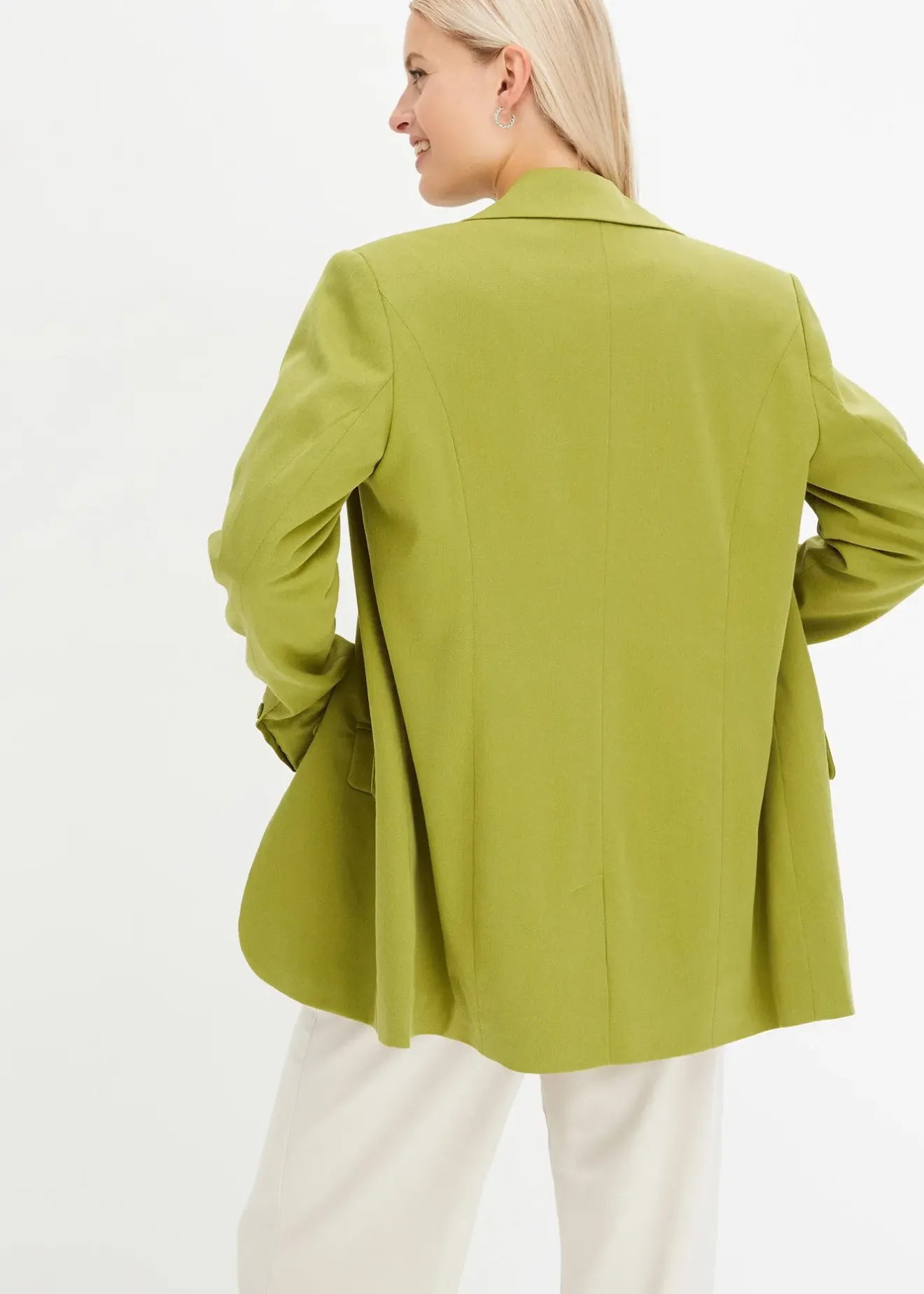 bonprix Blazer long en viscose mélangée|Femme Blazers