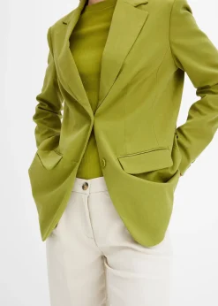 bonprix Blazer long en viscose mélangée|Femme Blazers