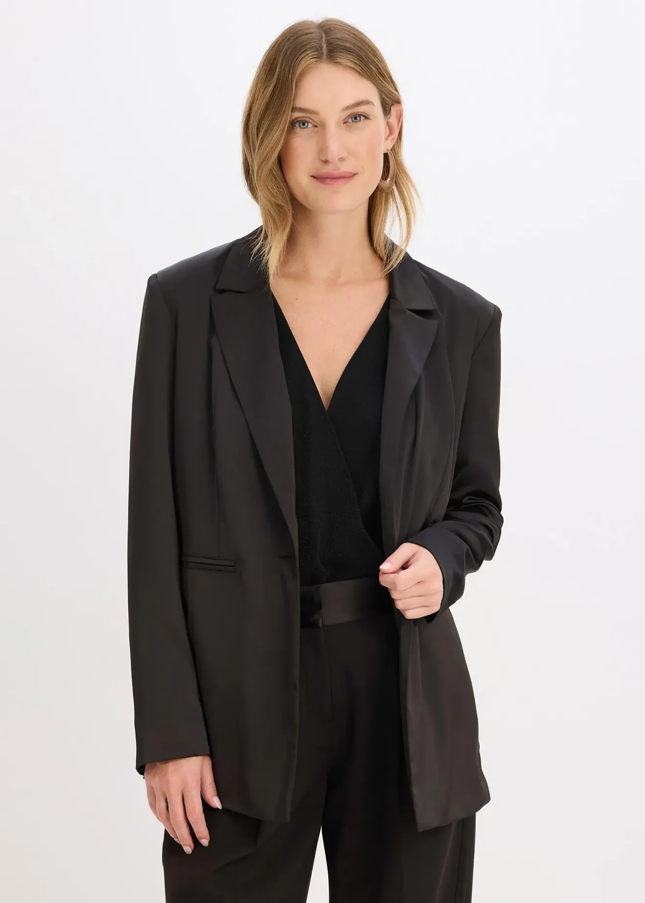 bonprix Blazer oversize en satin|Femme Blazers