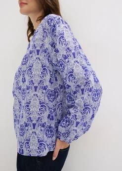 bonprix Blouse 100% coton|Femme Chemisiers