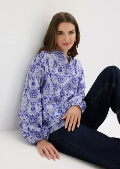 bonprix Blouse 100% coton|Femme Chemisiers