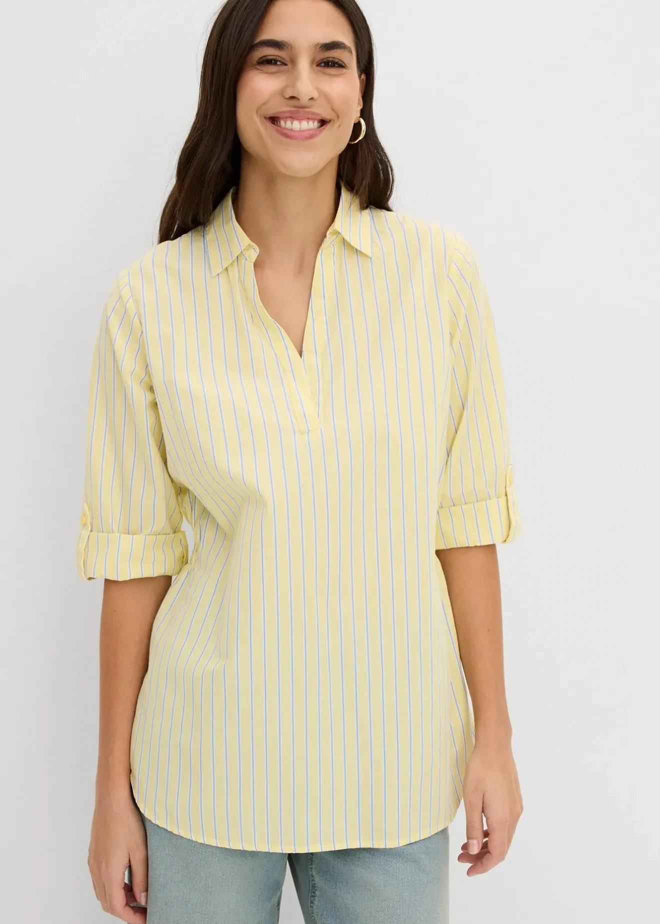 bonprix Blouse 100% coton|Femme Chemisiers