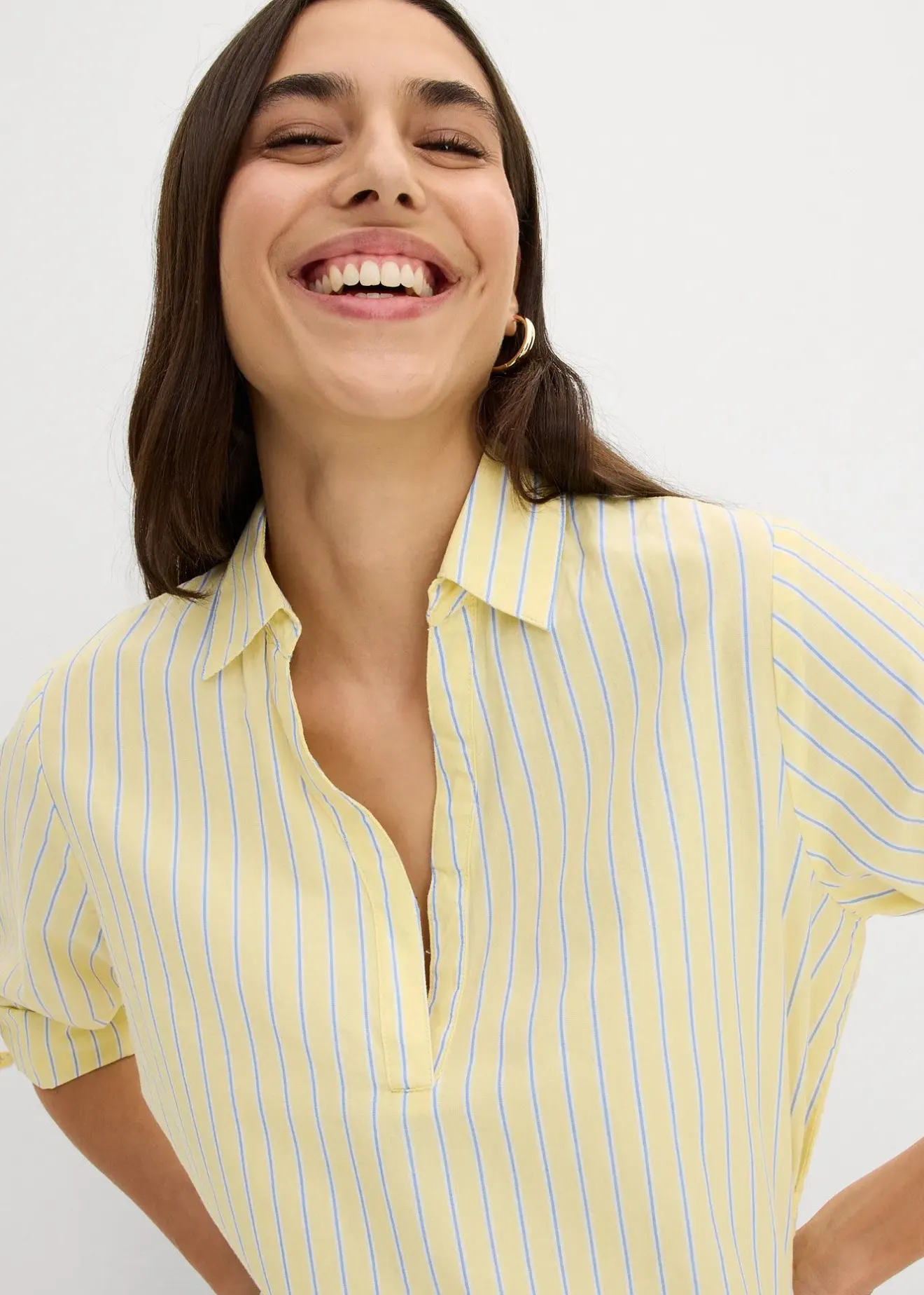 bonprix Blouse 100% coton|Femme Chemisiers