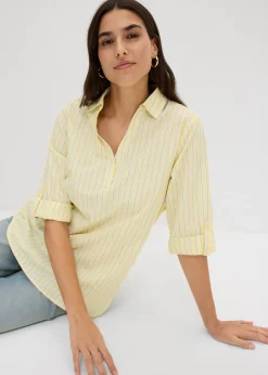 bonprix Blouse 100% coton|Femme Chemisiers