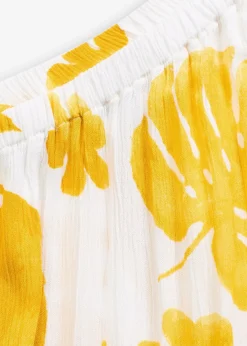 bonprix Blouse à encolure asymétrique en viscose texturée|Femme Chemisiers