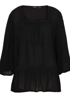 bonprix Blouse à encolure carrée|Femme Chemisiers