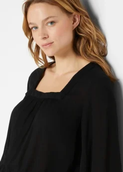 bonprix Blouse à encolure carrée|Femme Chemisiers