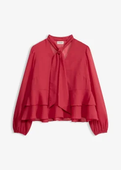 bonprix Blouse à lavallière|Femme Chemisiers
