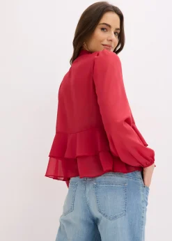 bonprix Blouse à lavallière|Femme Chemisiers