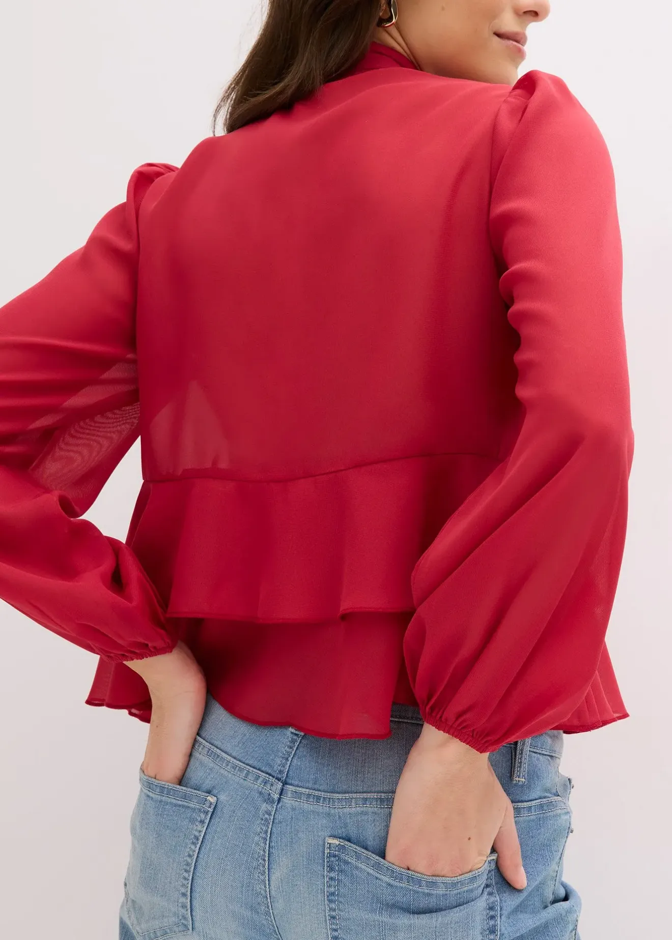 bonprix Blouse à lavallière|Femme Chemisiers