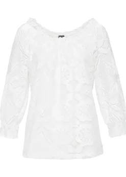 bonprix Blouse à manches ballon|Femme T-Shirts & Tops