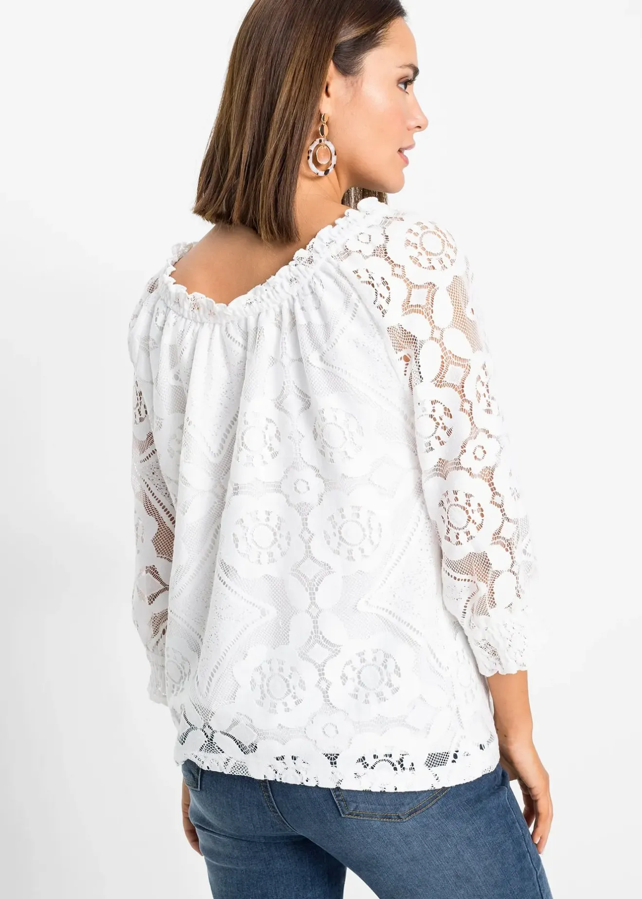 bonprix Blouse à manches ballon|Femme T-Shirts & Tops