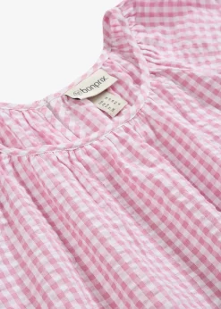 bonprix Blouse à manches courtes 100% coton|Femme Chemisiers