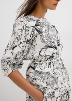 Femme bonprix Chemisiers|Blouse à manches courtes 100% coton