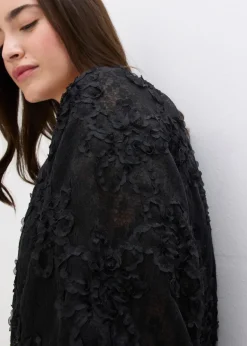 bonprix Blouse à motif floral texturé|Femme Chemisiers