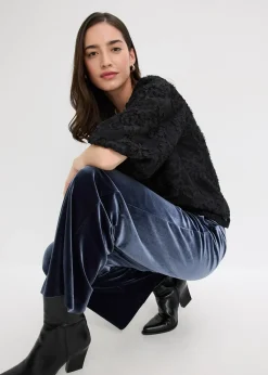 bonprix Blouse à motif floral texturé|Femme Chemisiers