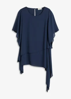 bonprix Blouse à pans, look superposé|Femme Mode Festive|Chemisiers