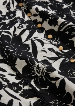 Femme bonprix Chemisiers|Blouse à rubans de dentelle