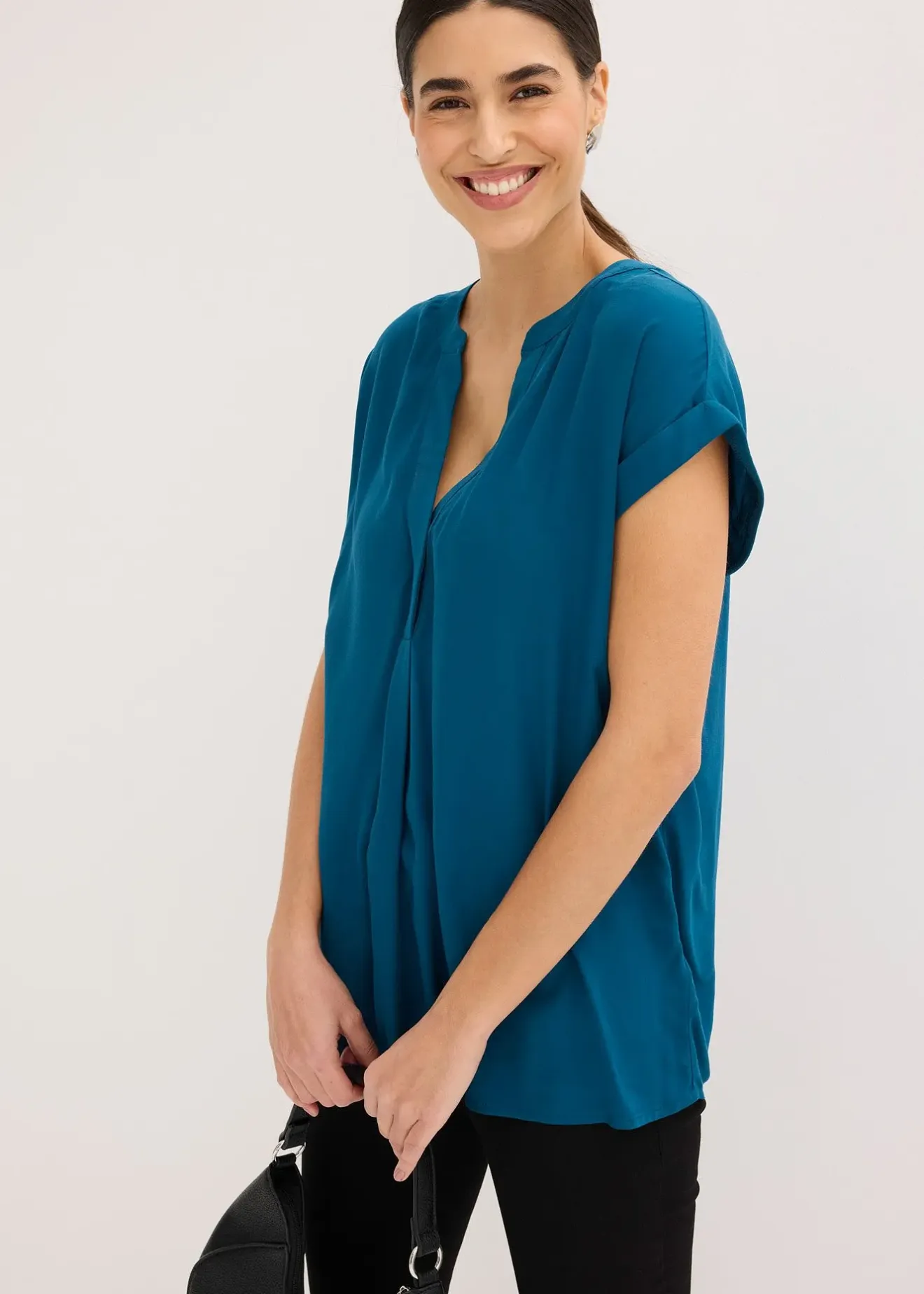 bonprix Blouse 100% viscose|Femme Chemisiers