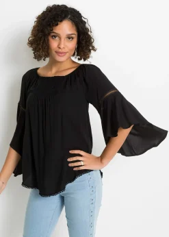 bonprix Blouse ample 100% viscose|Femme Chemisiers