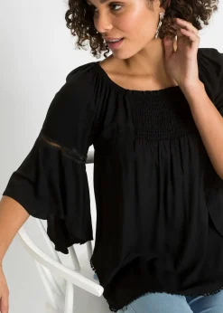 bonprix Blouse ample 100% viscose|Femme Chemisiers