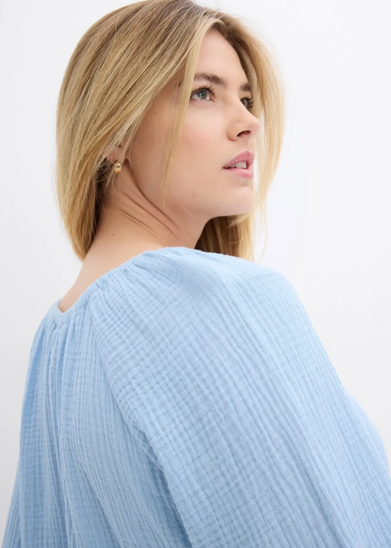 bonprix Blouse ample en gaze de coton|Femme Chemisiers