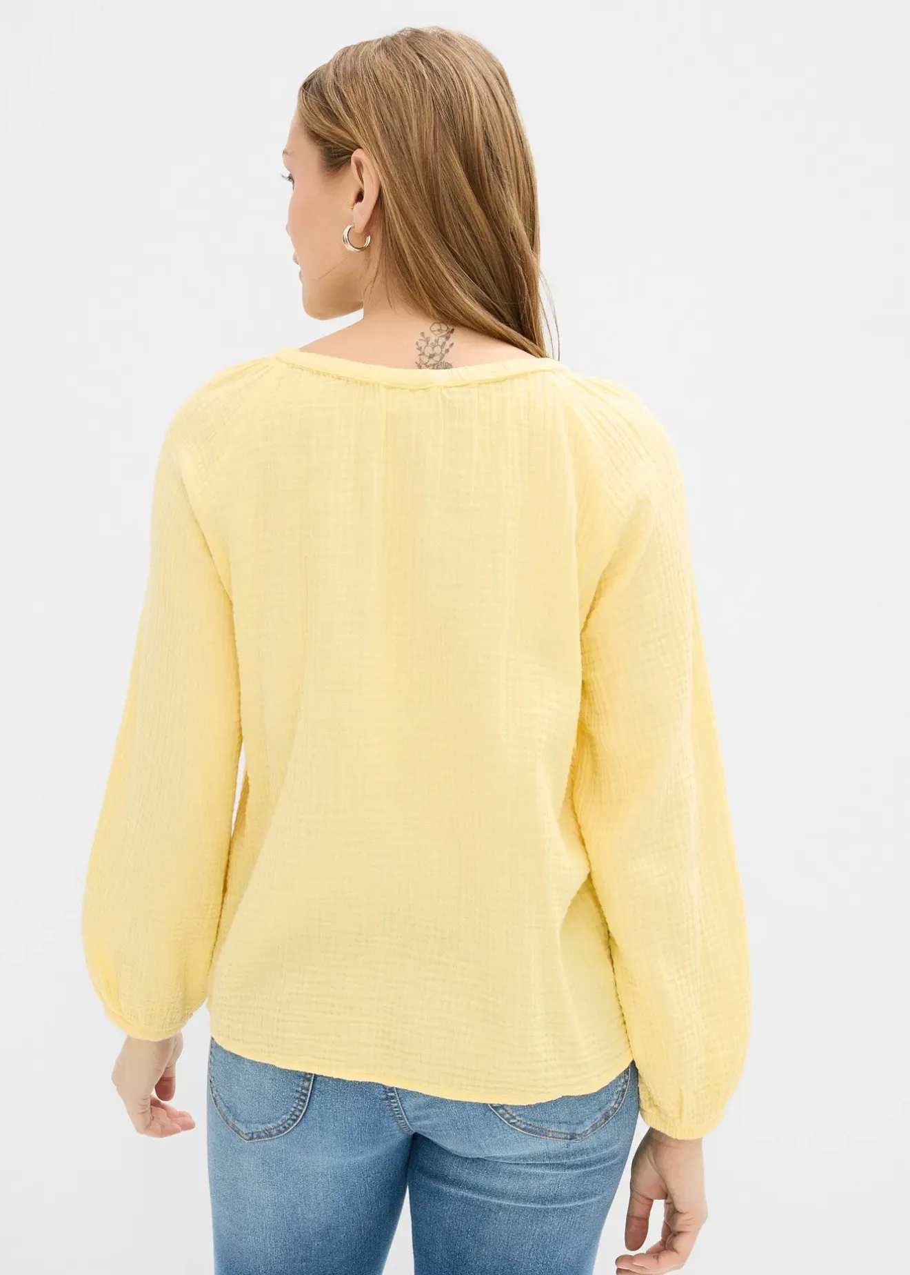 Femme bonprix Chemisiers|Blouse ample en gaze de coton