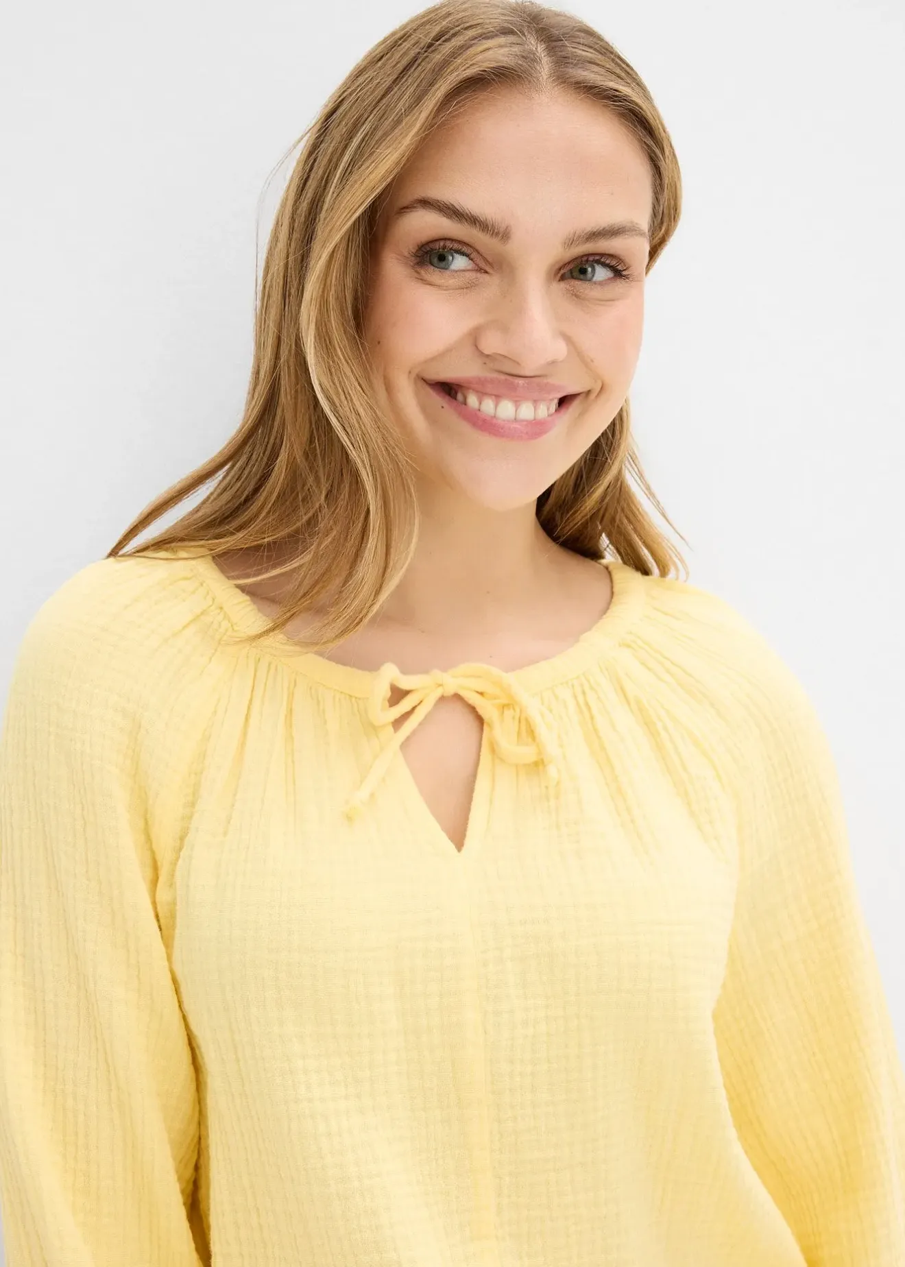 Femme bonprix Chemisiers|Blouse ample en gaze de coton