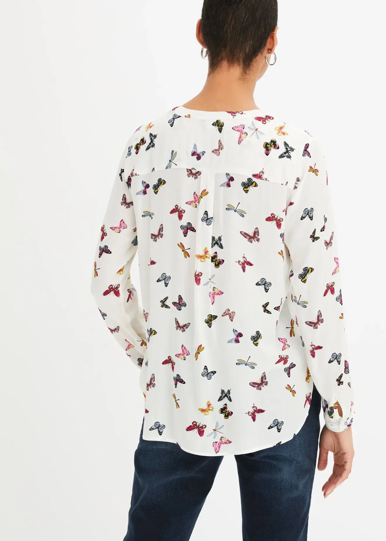 bonprix Blouse ample en viscose fluide|Femme Chemisiers