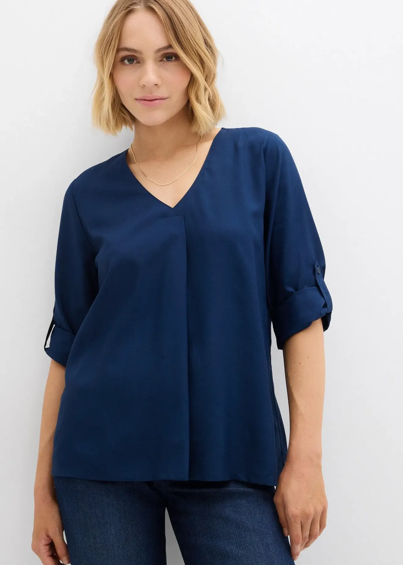 Femme bonprix Chemisiers|Blouse ample en viscose fluide