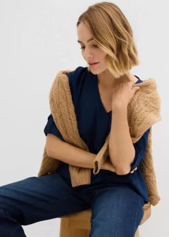 Femme bonprix Chemisiers|Blouse ample en viscose fluide