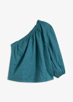 Femme bonprix Chemisiers|Blouse asymétrique en lin mélangé