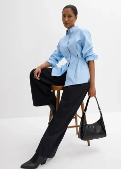 bonprix Blouse avec lien à nouer|Femme Chemisiers