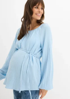 Femme bonprix Femme Enceinte|Blouse de grossesse en gaze de coton