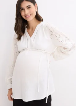 bonprix Blouse de grossesse en gaze de coton|Femme Femme Enceinte