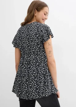 Femme bonprix Femme Enceinte|Blouse de grossesse et d'allaitement en viscose fluide