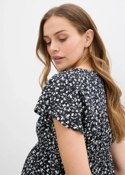 Femme bonprix Femme Enceinte|Blouse de grossesse et d'allaitement en viscose fluide