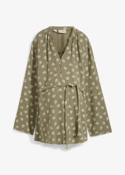 bonprix Blouse de grossesse et d’allaitement en gaze 100% coton|Femme Femme Enceinte