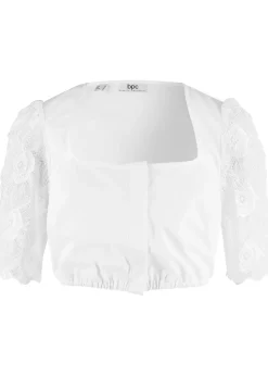 bonprix Blouse Dirndl avec manches en dentelle|Femme Chemisiers