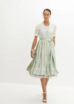 Femme bonprix Chemisiers|Blouse Dirndl en dentelle avec bouton