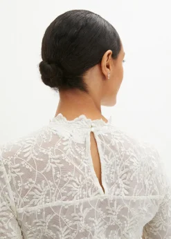 Femme bonprix Chemisiers|Blouse Dirndl en dentelle, manches longues