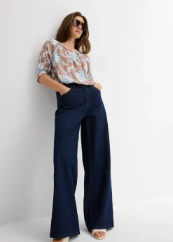 bonprix Blouse en fine viscose mélangée|Femme Chemisiers