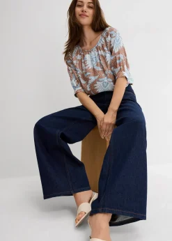 bonprix Blouse en fine viscose mélangée|Femme Chemisiers