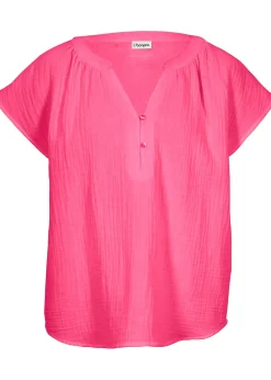 bonprix Blouse en gaze 100% coton|Femme Chemisiers