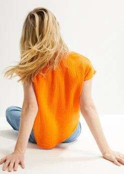 bonprix Blouse en gaze 100% coton|Femme Chemisiers