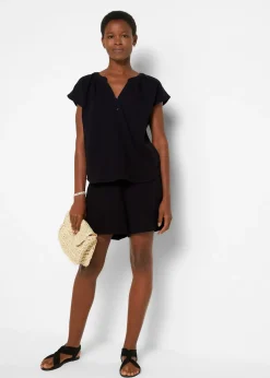 bonprix Blouse en gaze 100% coton|Femme Chemisiers