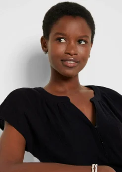 bonprix Blouse en gaze 100% coton|Femme Chemisiers