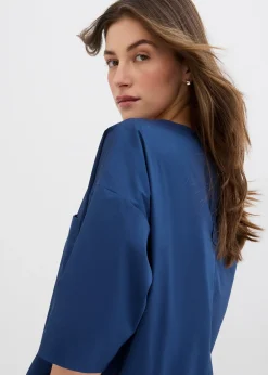 bonprix Blouse en jersey oversize|Femme Chemisiers