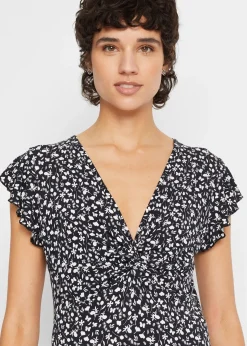 bonprix Blouse en jersey viscose extensible|Femme T-Shirts & Tops