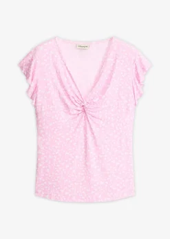 bonprix Blouse en jersey viscose extensible|Femme T-Shirts & Tops